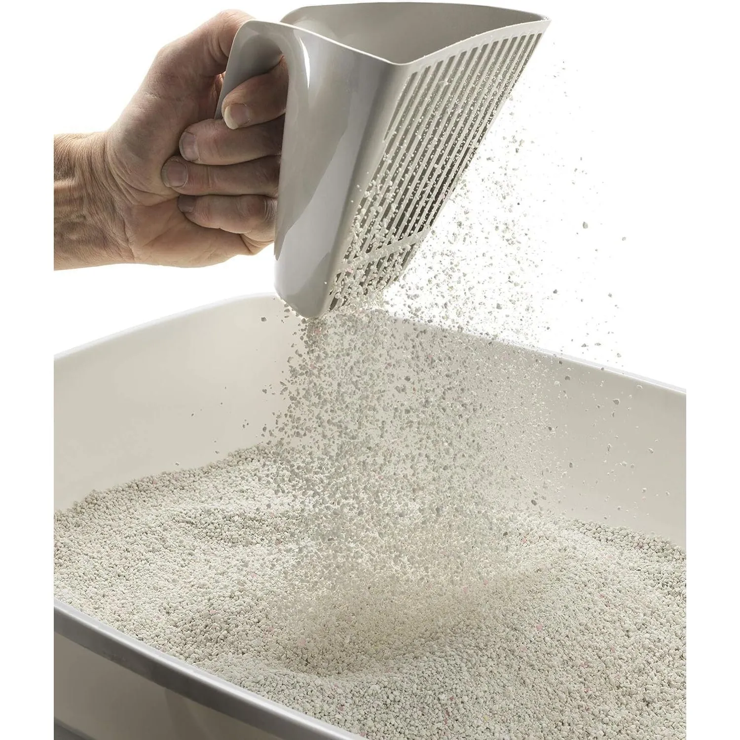 Moderna Scoop & Sift - Litter Tray / Dry Food Scoop - Warm Grey