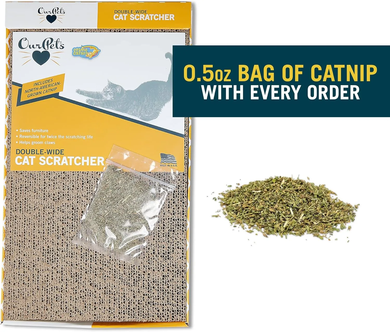 Our Pets Wave & Far-N-Wide Cat Scratcher Multipack - 2 Pack