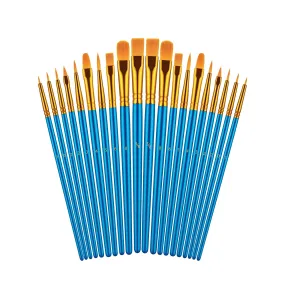 Paint Brushes Set | 20 Pcs Paint Brushes for Acrylic Painting | Oil Watercolor Acrylic Paint Brush