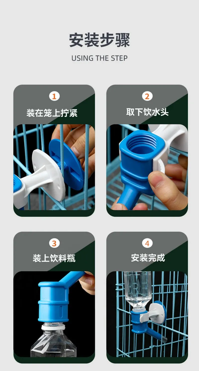 Pet Water Dispenser Nozzle for Dogs and Cats - Leak-Proof, Automatic Drinking Fountain