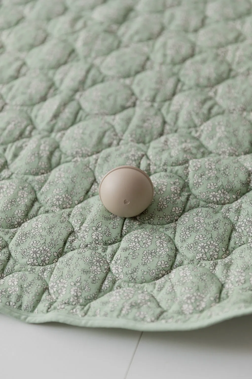 Quilted Blanket - Organic Cotton - Liberty Collection - Capel - Sage