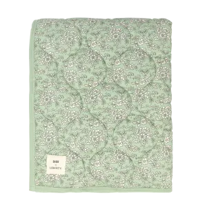 Quilted Blanket - Organic Cotton - Liberty Collection - Capel - Sage