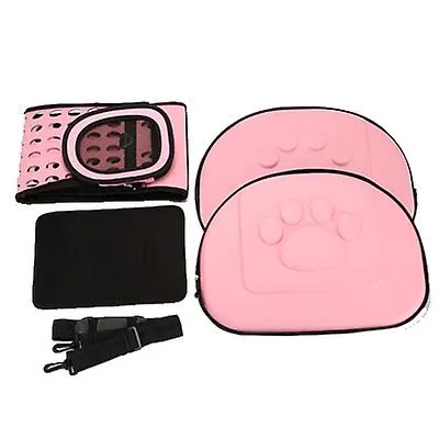 S 36*23*20cm pink Outdoor portable foldable pet cat bag AZ13007