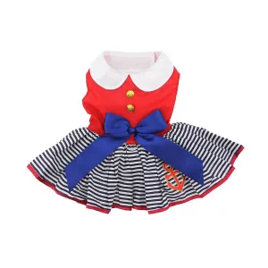 Sailor Dress with Matching Leash