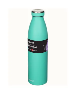 Sistema Stainless Steel Water Bottle Teal 750ML