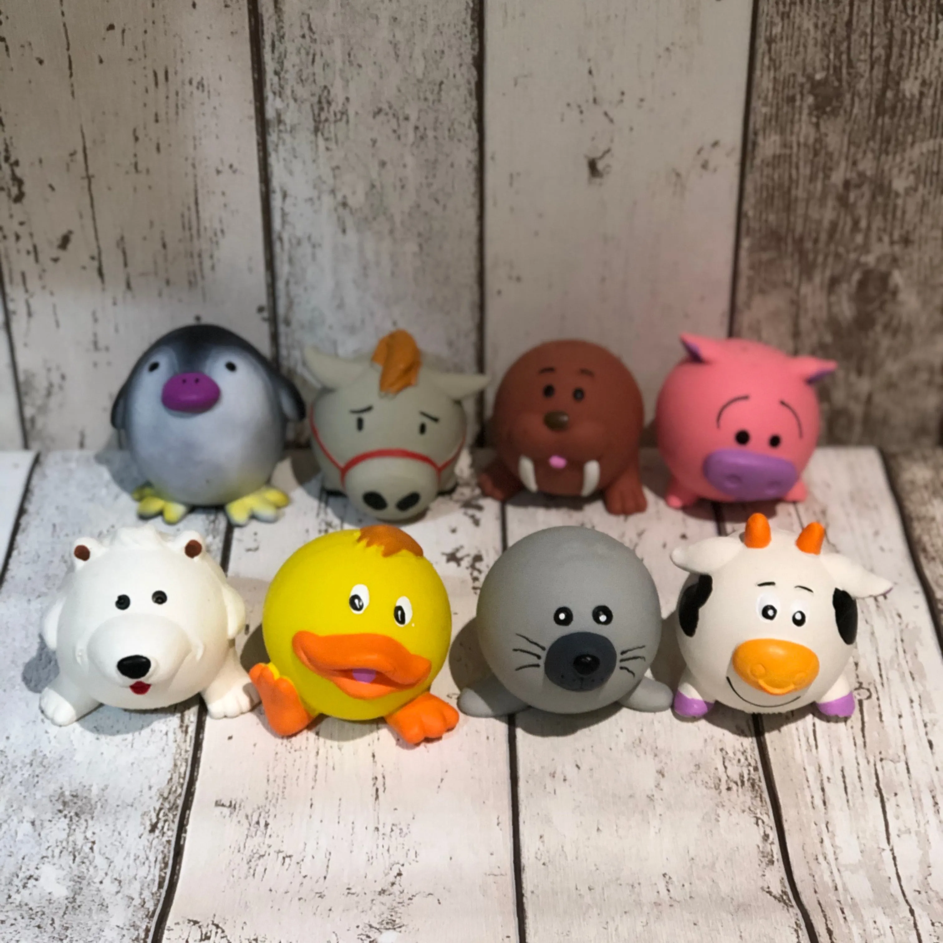 Squeaky Latex Animal Toy Dog Balls