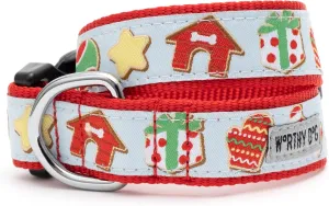 The Worthy Dog Cookies for Santa Paws Collar - Adjustable, Festive, Durable Collar Large
