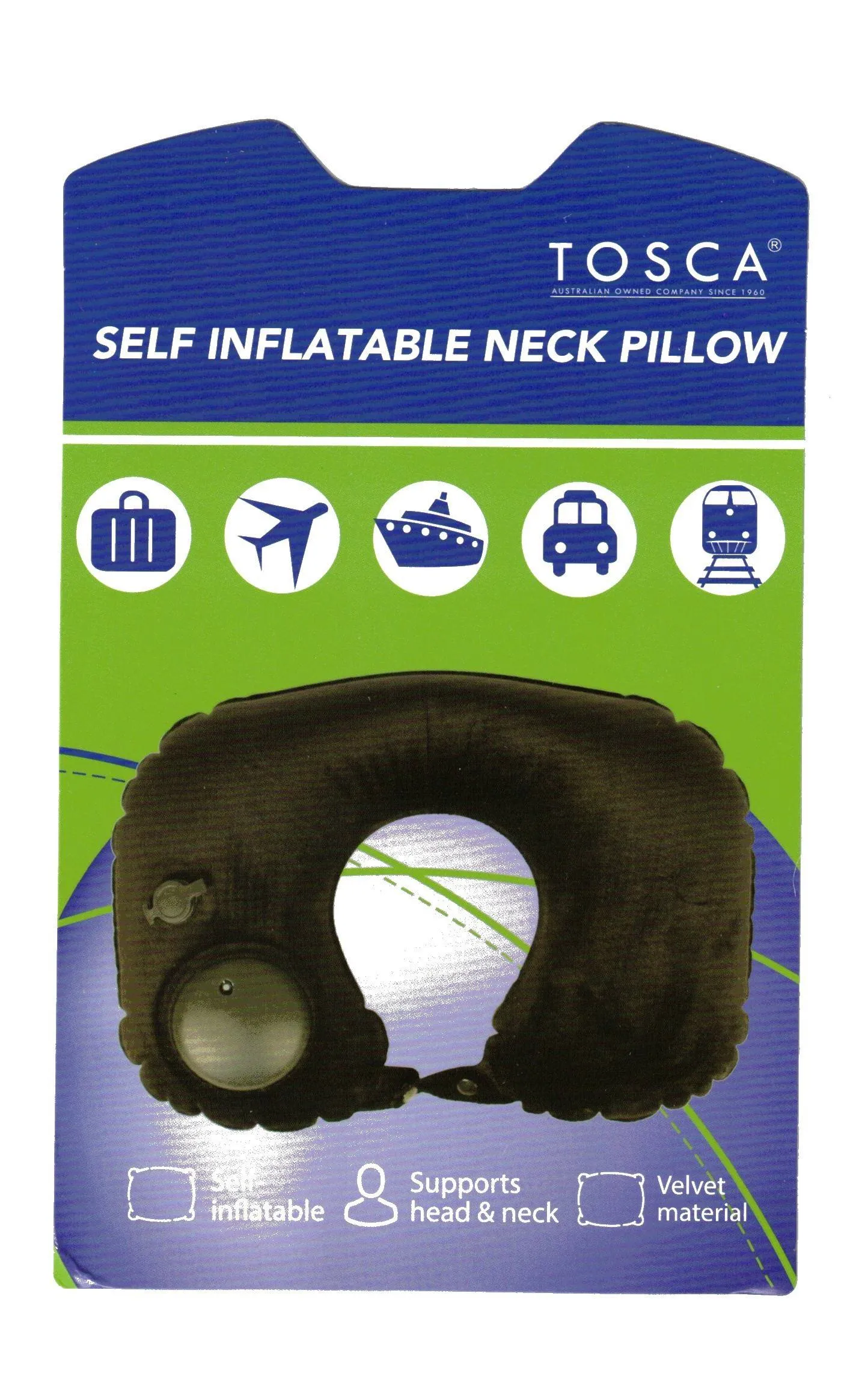TOSCA SELF INFLATABLE NECK CUSHION