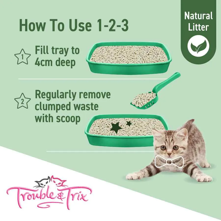Trouble and Trix Cat Litter Natural 10 Litre