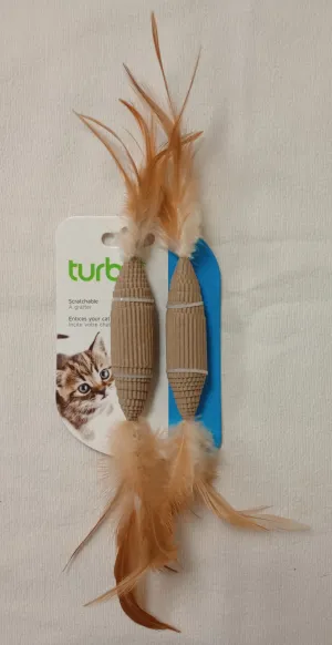 Turbo by Coastal Corrugated Candy cat toys
