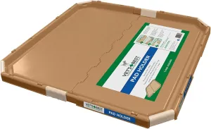 Vet's Best Dog Pad Holder | Portable Tray for Pet Training and Puppy Pads | Protection Against Pad Leakage, Bunching, and Shredding | Fits Pads 21 x 21 Inches or Larger