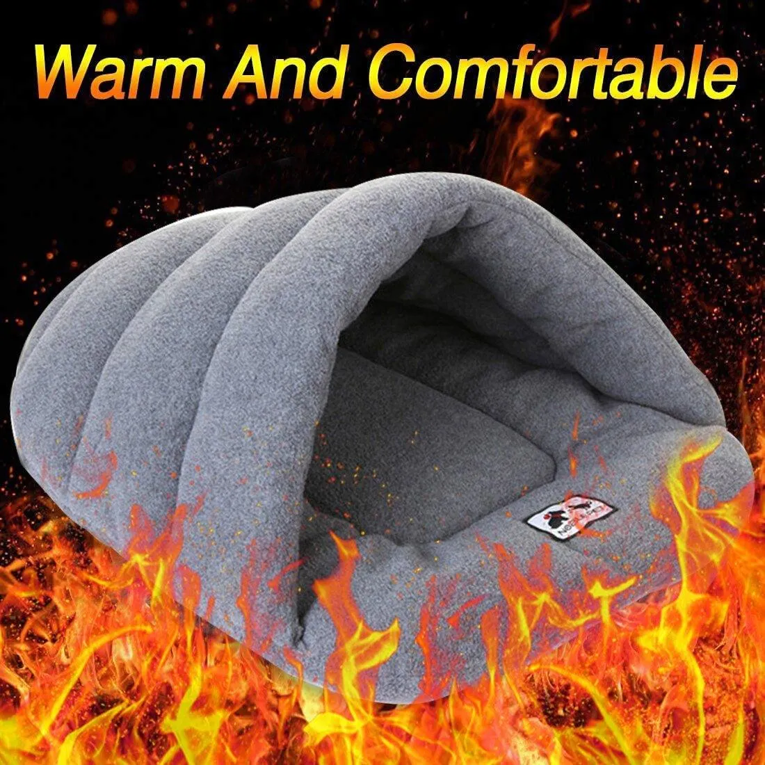 Warm Dog Bed Cave Portable Puppy Kennel Washable Soft Pet Mat Indoor Cat House for Small Medium Dogs Sleeping Bag Pet Supplies