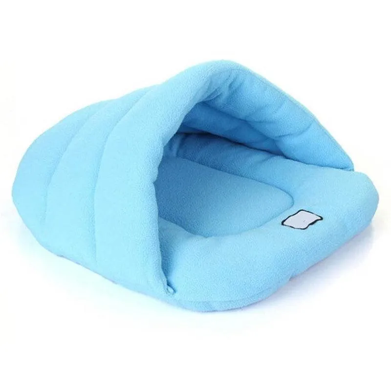 Warm Dog Bed Cave Portable Puppy Kennel Washable Soft Pet Mat Indoor Cat House for Small Medium Dogs Sleeping Bag Pet Supplies