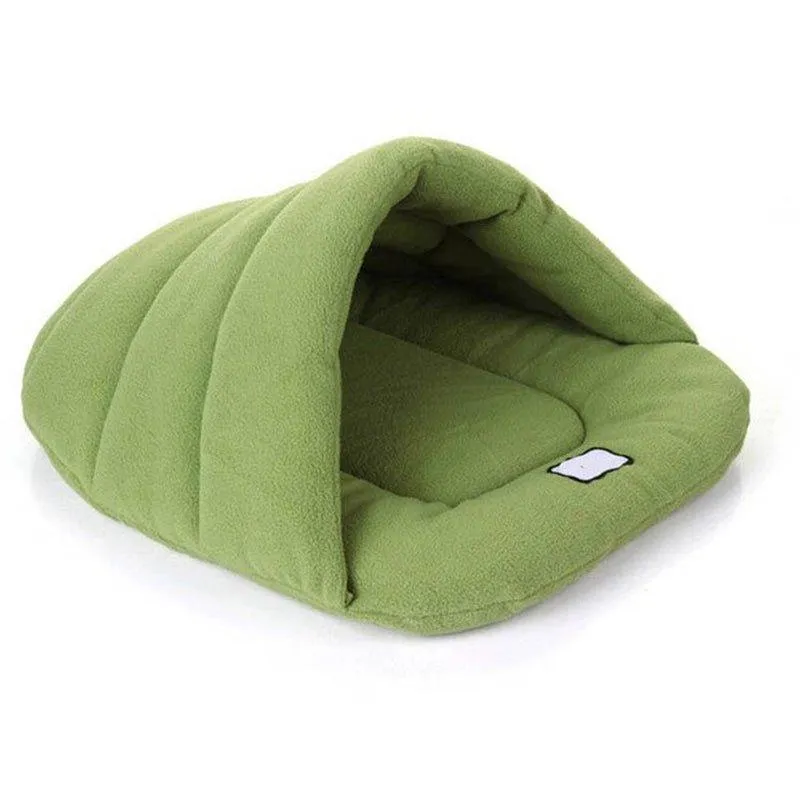 Warm Dog Bed Cave Portable Puppy Kennel Washable Soft Pet Mat Indoor Cat House for Small Medium Dogs Sleeping Bag Pet Supplies