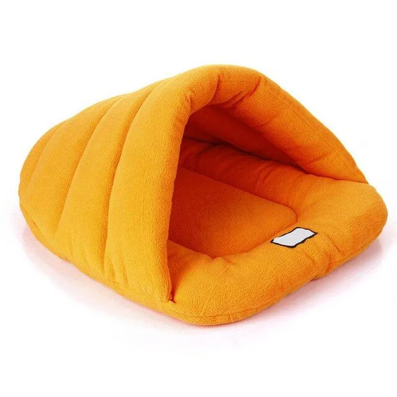 Warm Dog Bed Cave Portable Puppy Kennel Washable Soft Pet Mat Indoor Cat House for Small Medium Dogs Sleeping Bag Pet Supplies