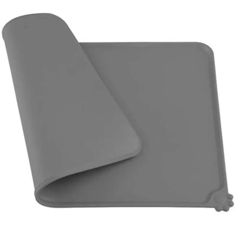 Waterproof Silicone Pet Mat for Feeding Bowls and Water Fountains