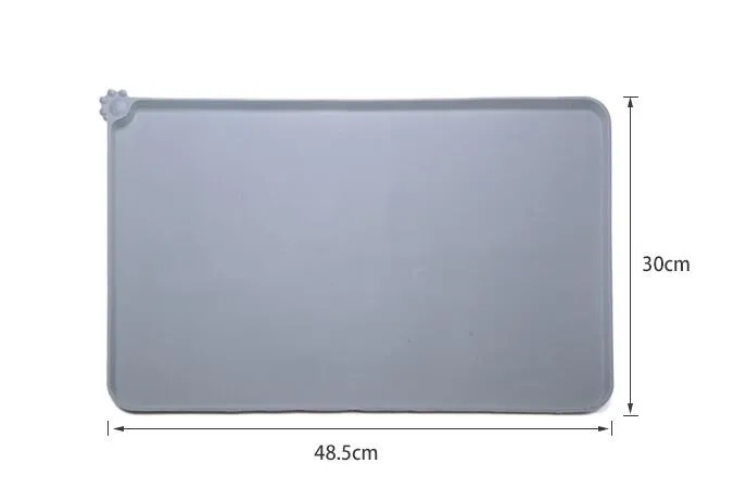 Waterproof Silicone Pet Mat for Feeding Bowls and Water Fountains