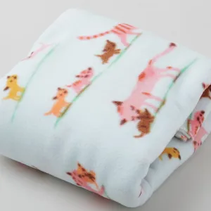 Winterfleece Prints - Marching Kittens Mist 2 Yard Cut