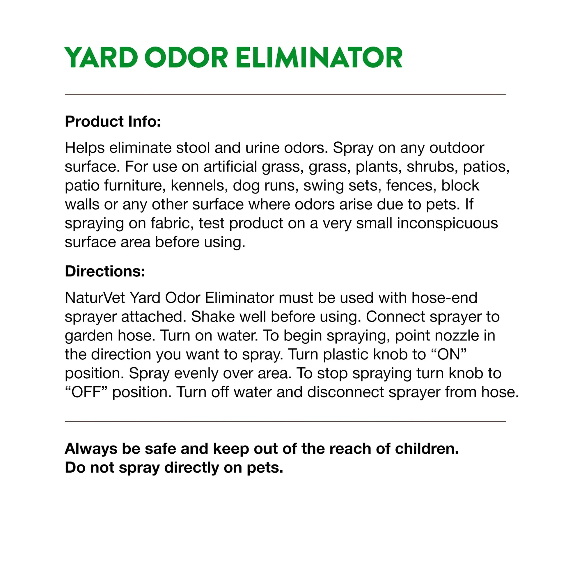 Yard Odor Eliminator