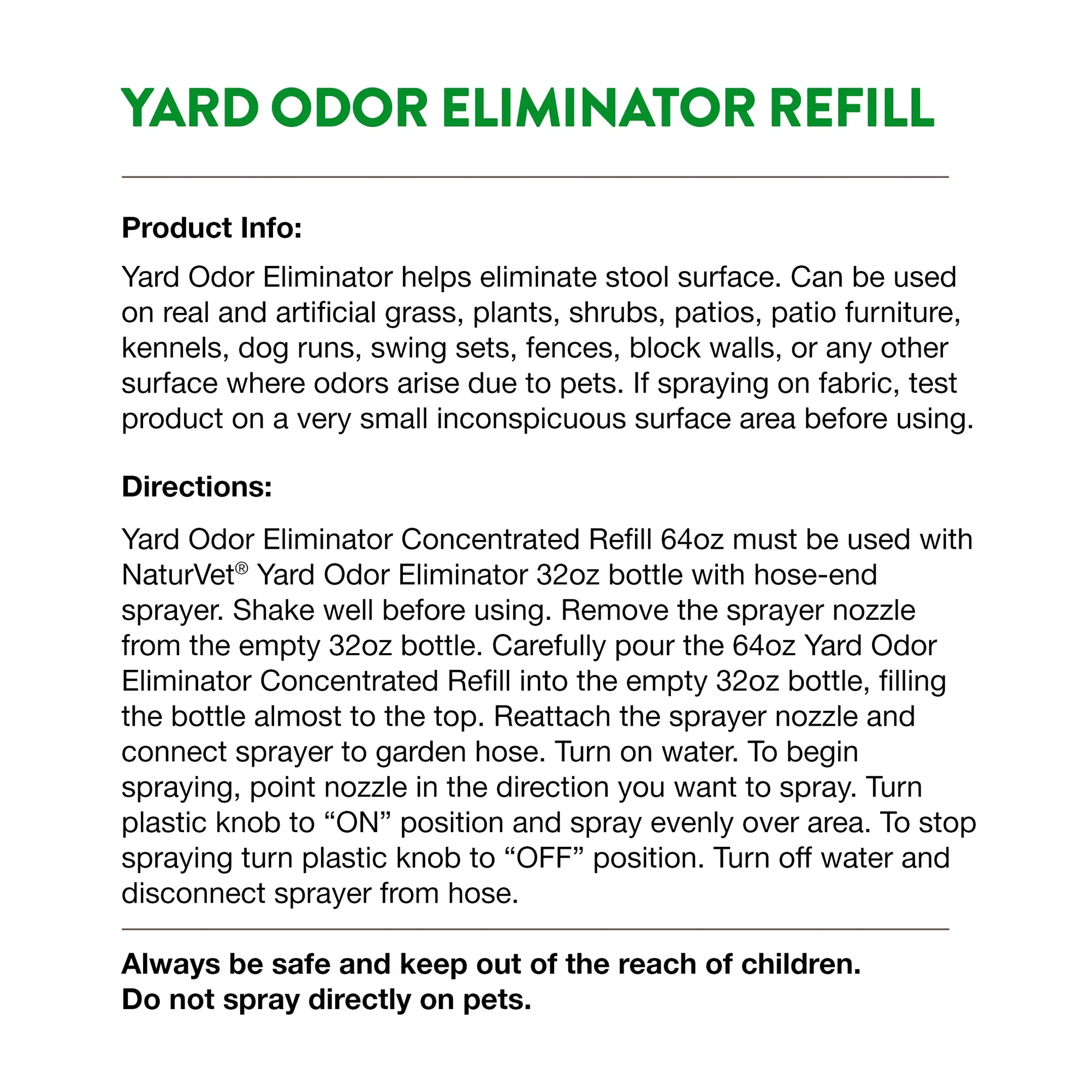 Yard Odor Eliminator