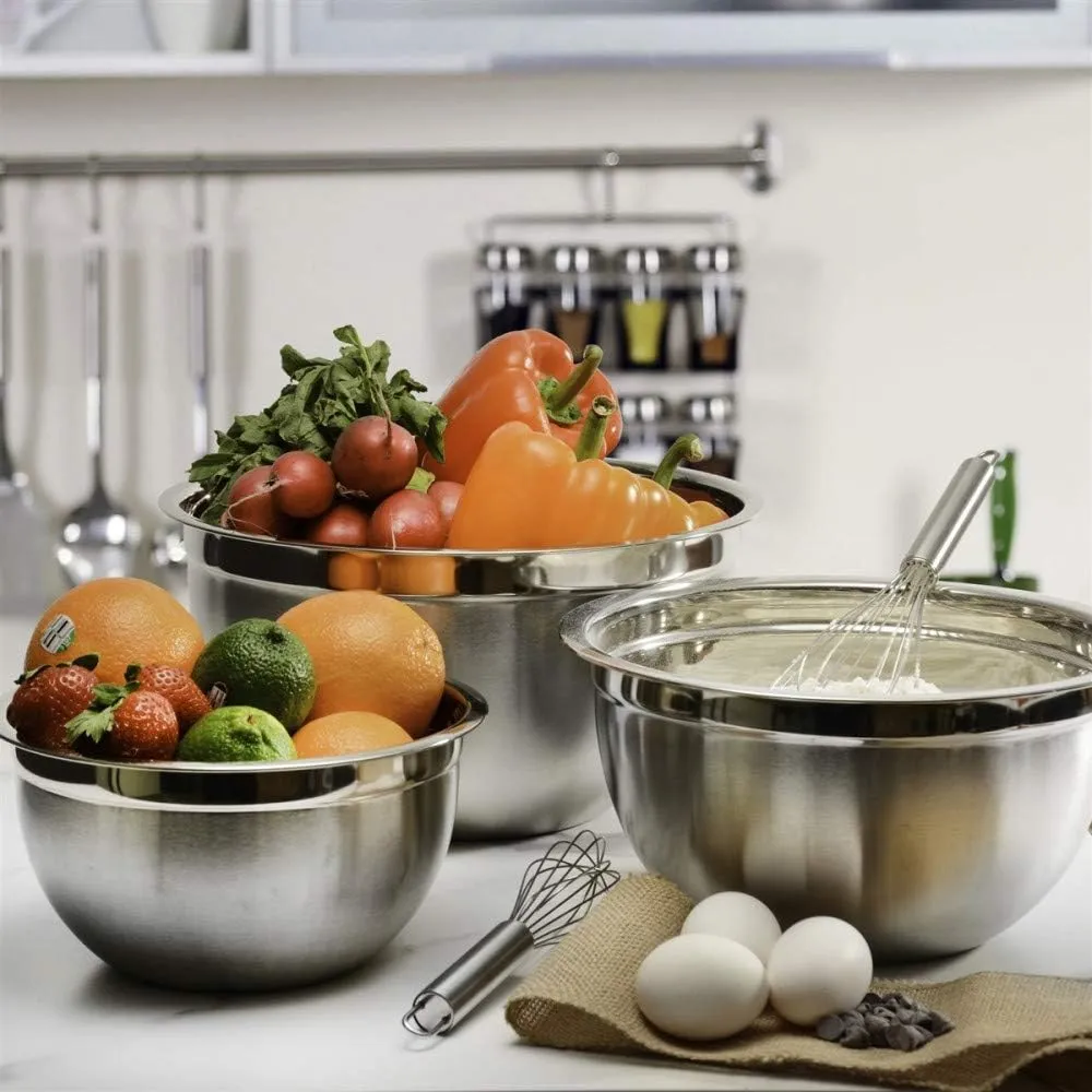 YBM Home Deep Professional Quality Stainless Steel Mixing Bowl For Serving Mixing Cooking Baking ( 5 Quart )